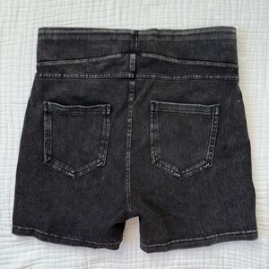 Halara high waist stretchy faded black shorts size Large -Good condition with on